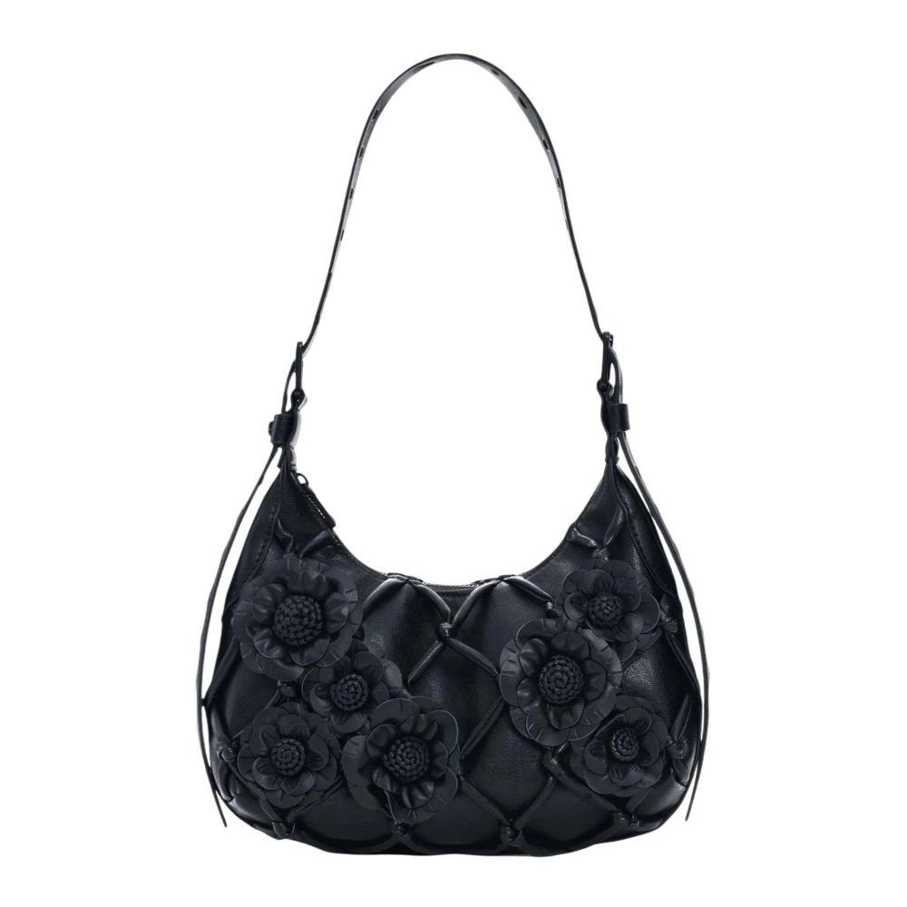 Desigual Vrouw Zwart Tassen Dames, One Size, Katoen, Margot Mini