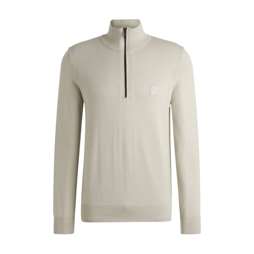Boss Orange Stijlvolle Pullover met Kanobix Design Beige Heren