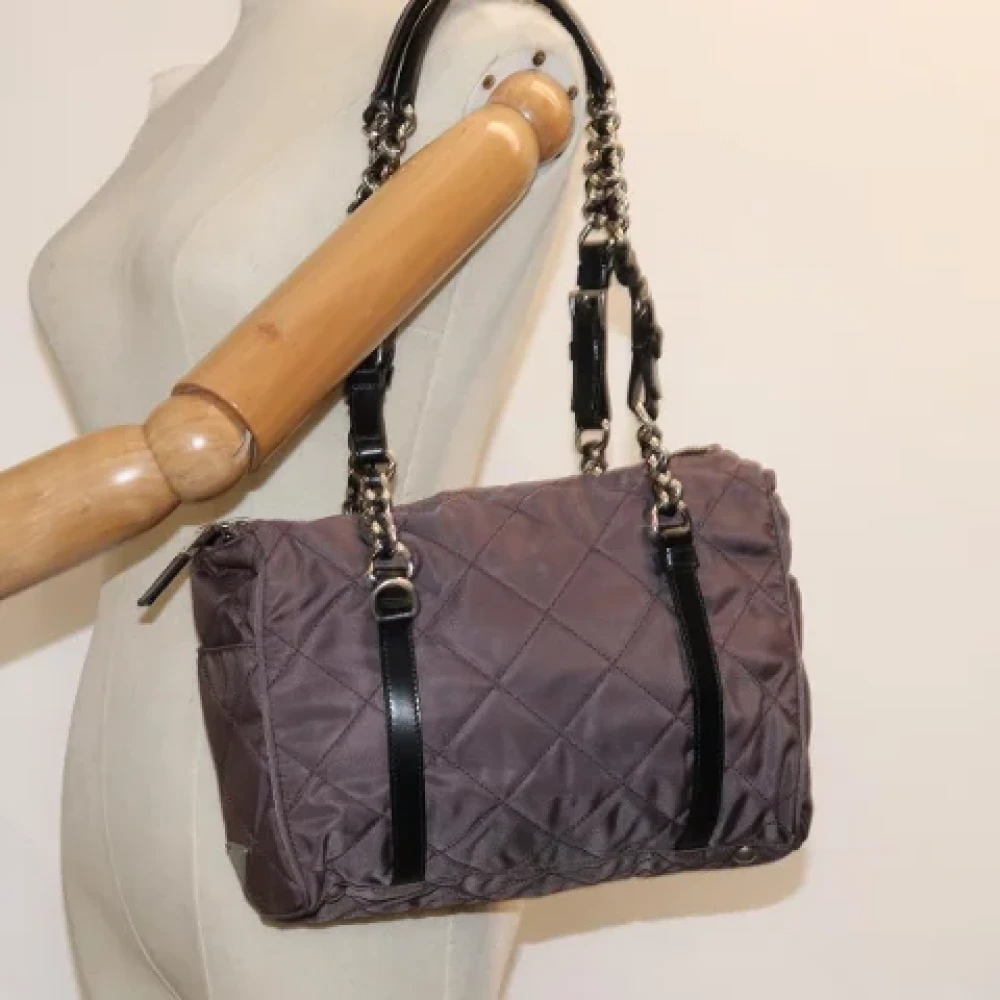 Prada Vintage Pre-owned Fabric prada-bags Purple Dames