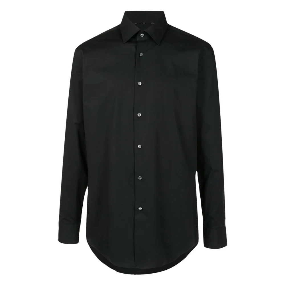 Hugo Boss Slim Fit Stretch Poplin Overhemd Black Heren