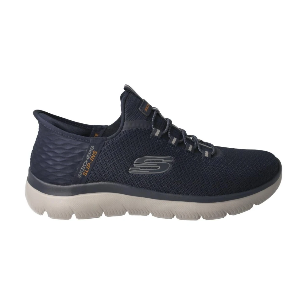 Skechers Blå Stretch Fit Sneakers med Memory Foam Blue, Herr