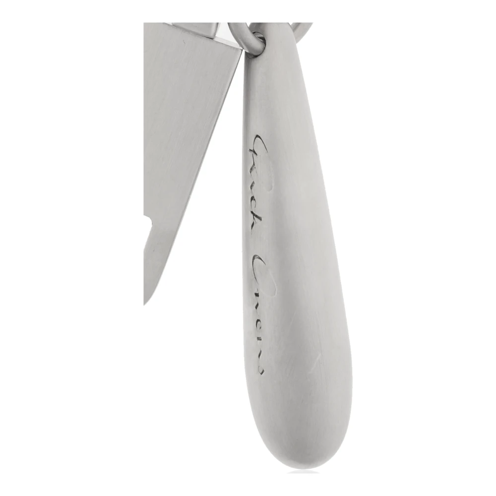 Rick Owens Sleutelhanger met logo Gray Unisex