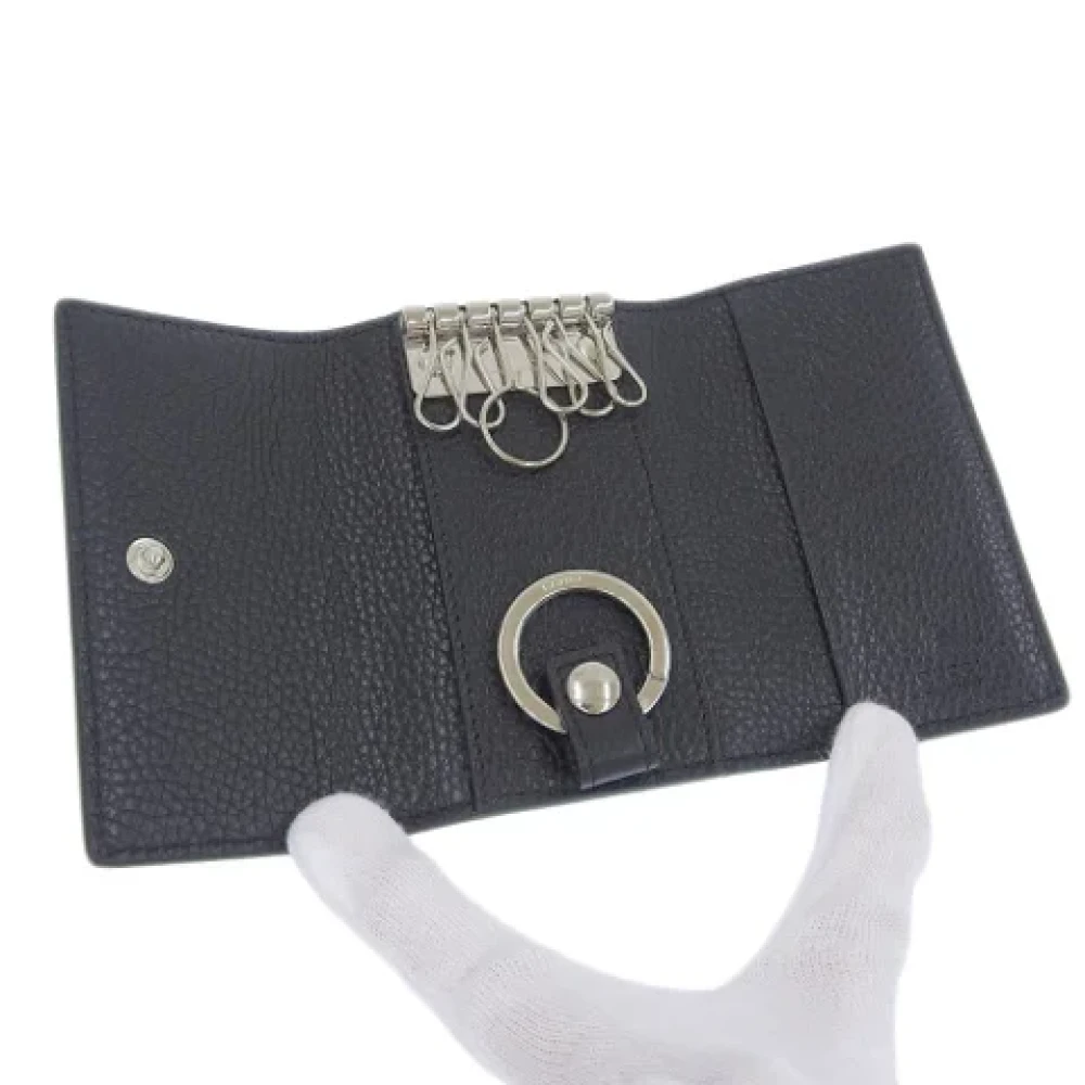 Gucci Vintage Pre-owned Leather home-office Black Dames