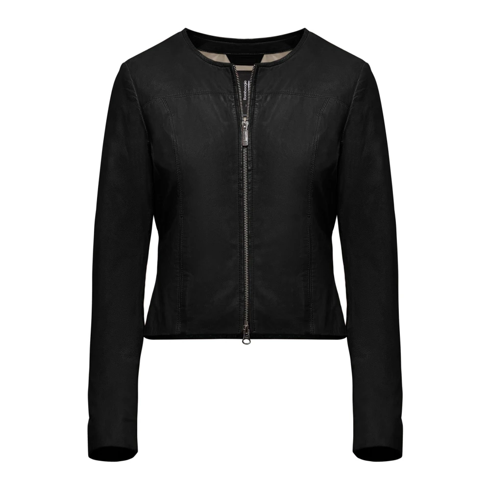 BomBoogie Leren jas Black Dames