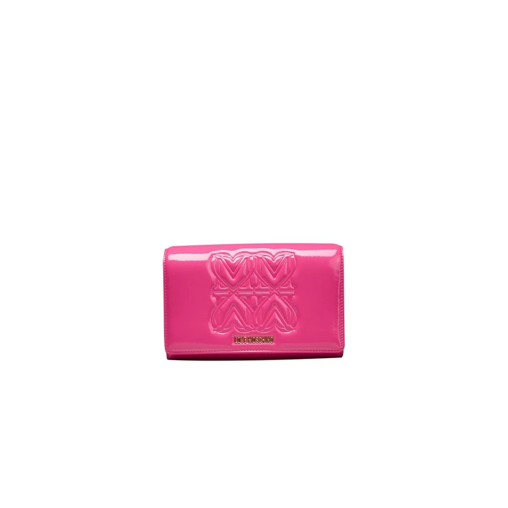 Love Moschino Kleurrijke Crossbody Tas met Ketting Pink Dames