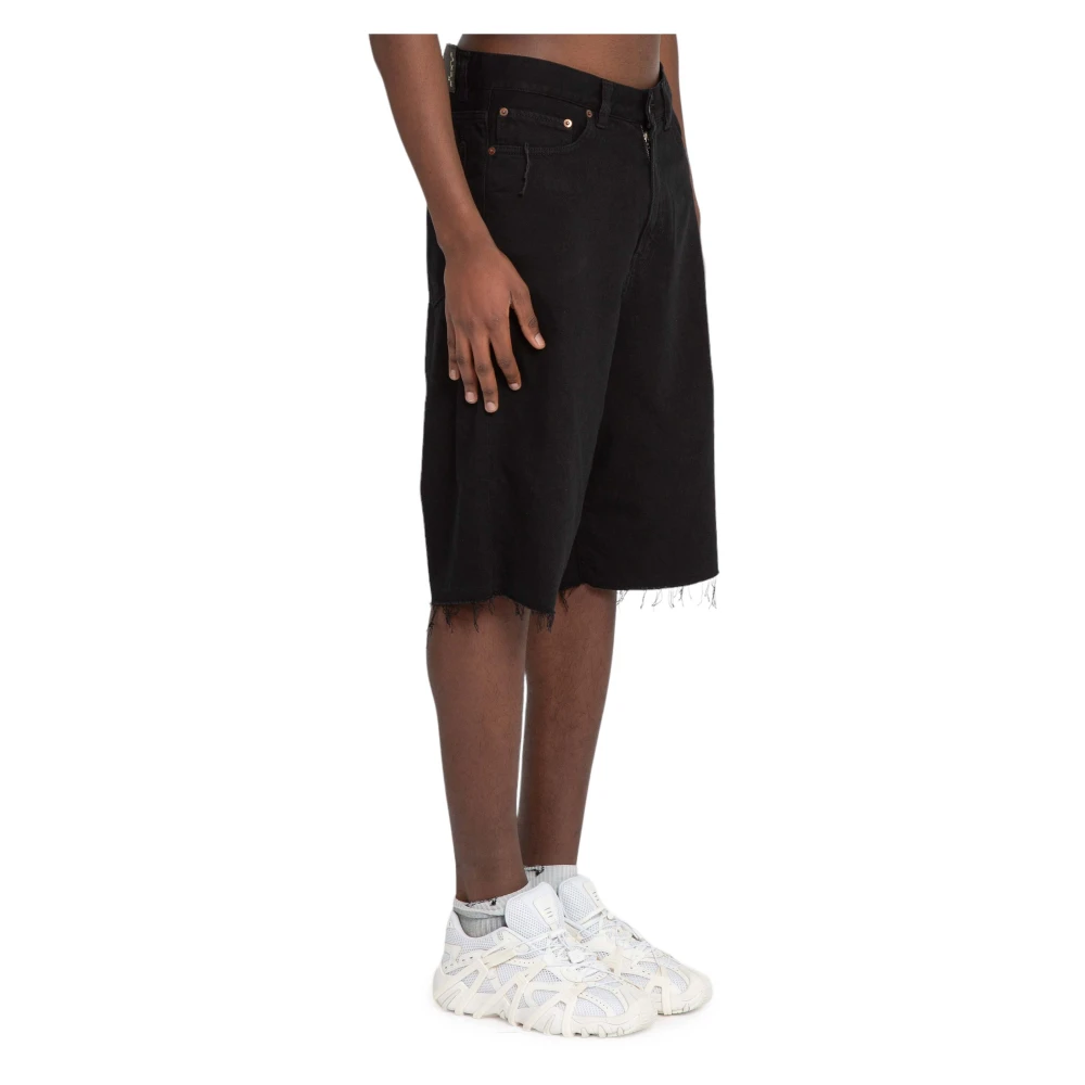 Haikure Denim Shorts voor Vrouwen Black Heren