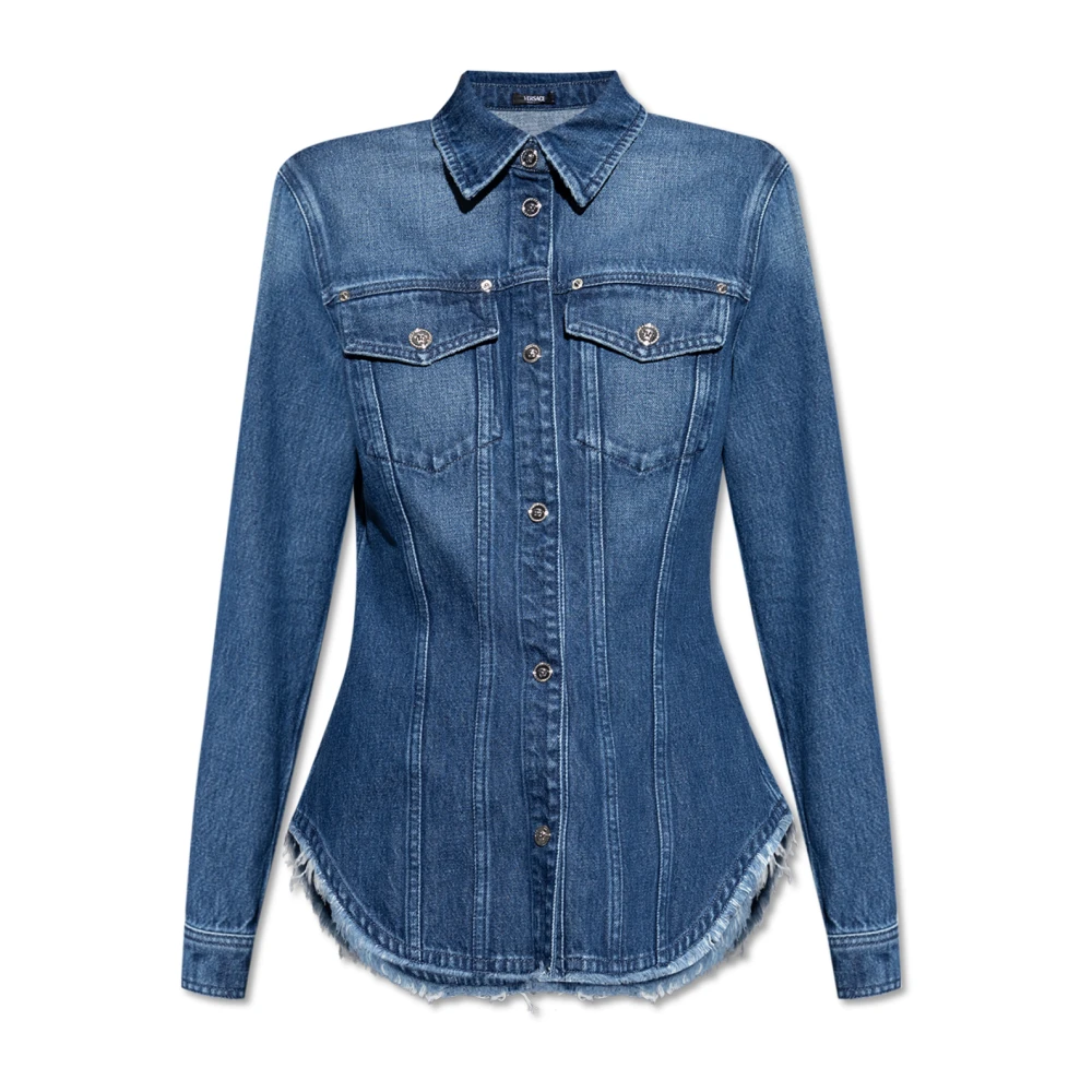 Versace Spijkerjas met vintage-effect Blue Dames