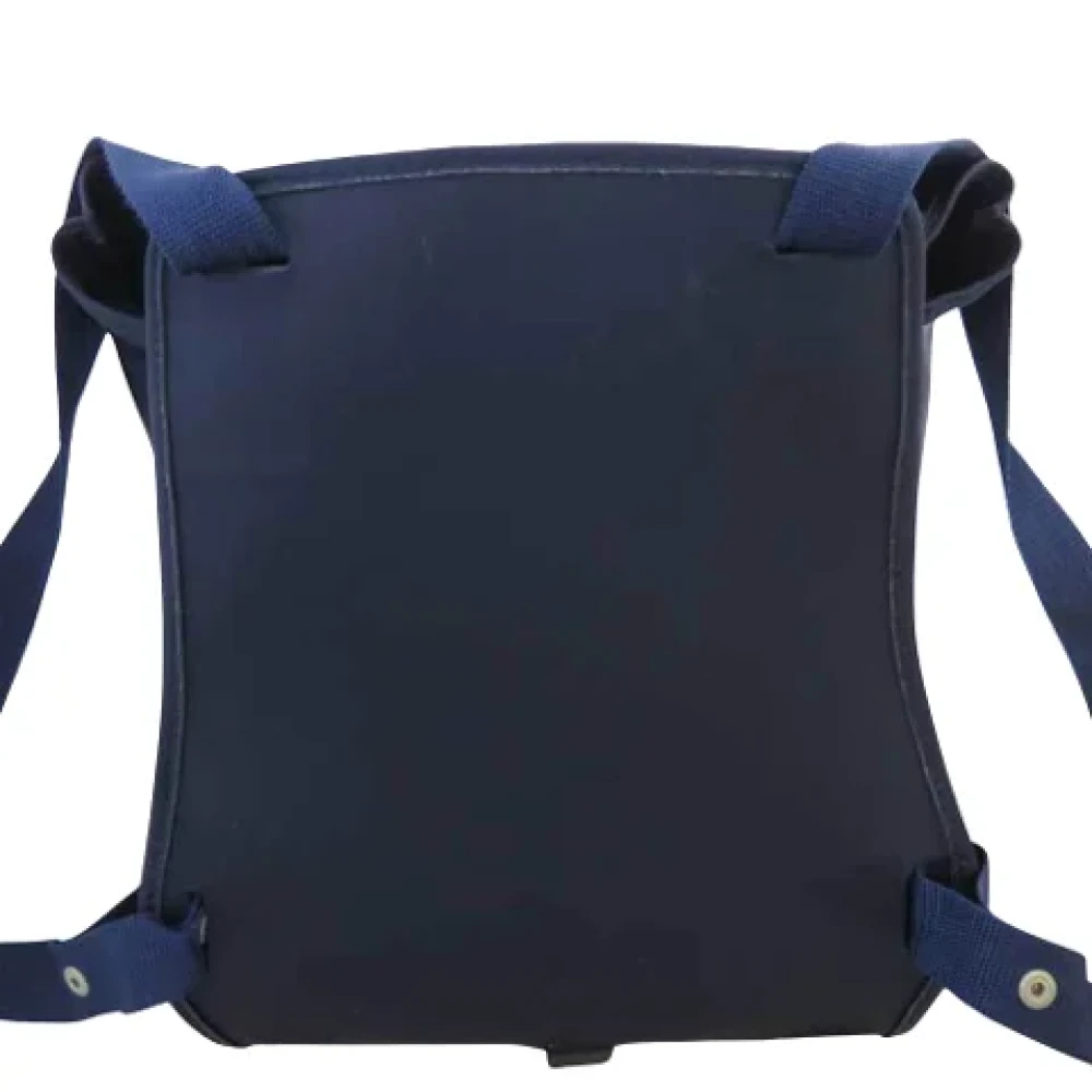 Hermès Vintage Pre-owned Fabric backpacks Blue Dames