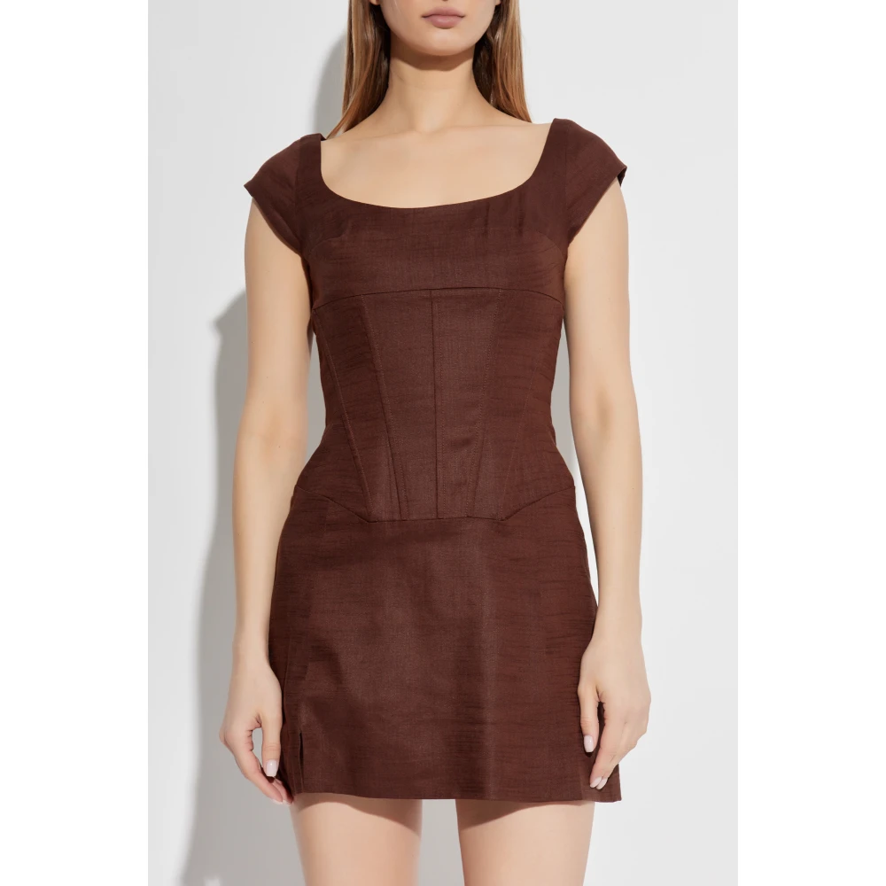 Cult Gaia Jurk Mickie Brown Dames