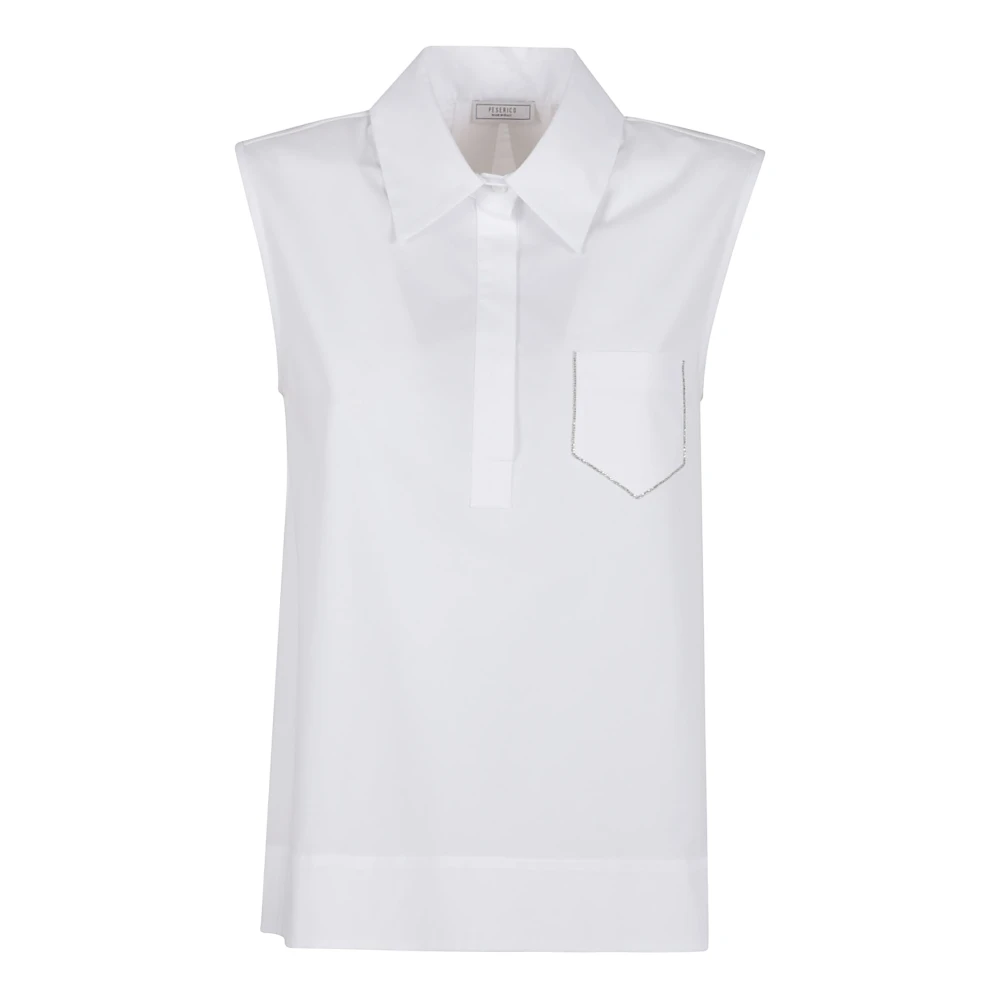 PESERICO Stijlvolle Dames Top Collectie White Dames