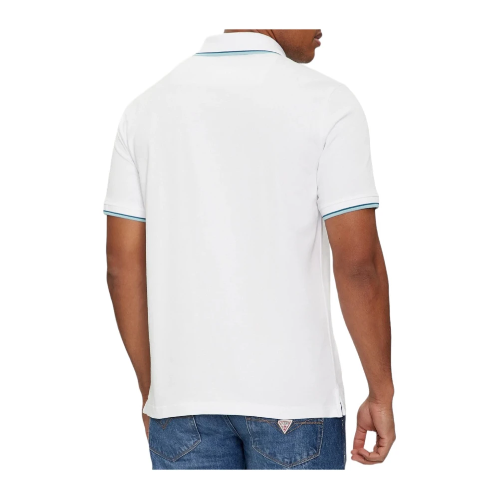 Guess Zuiver Wit Poloshirt White Heren