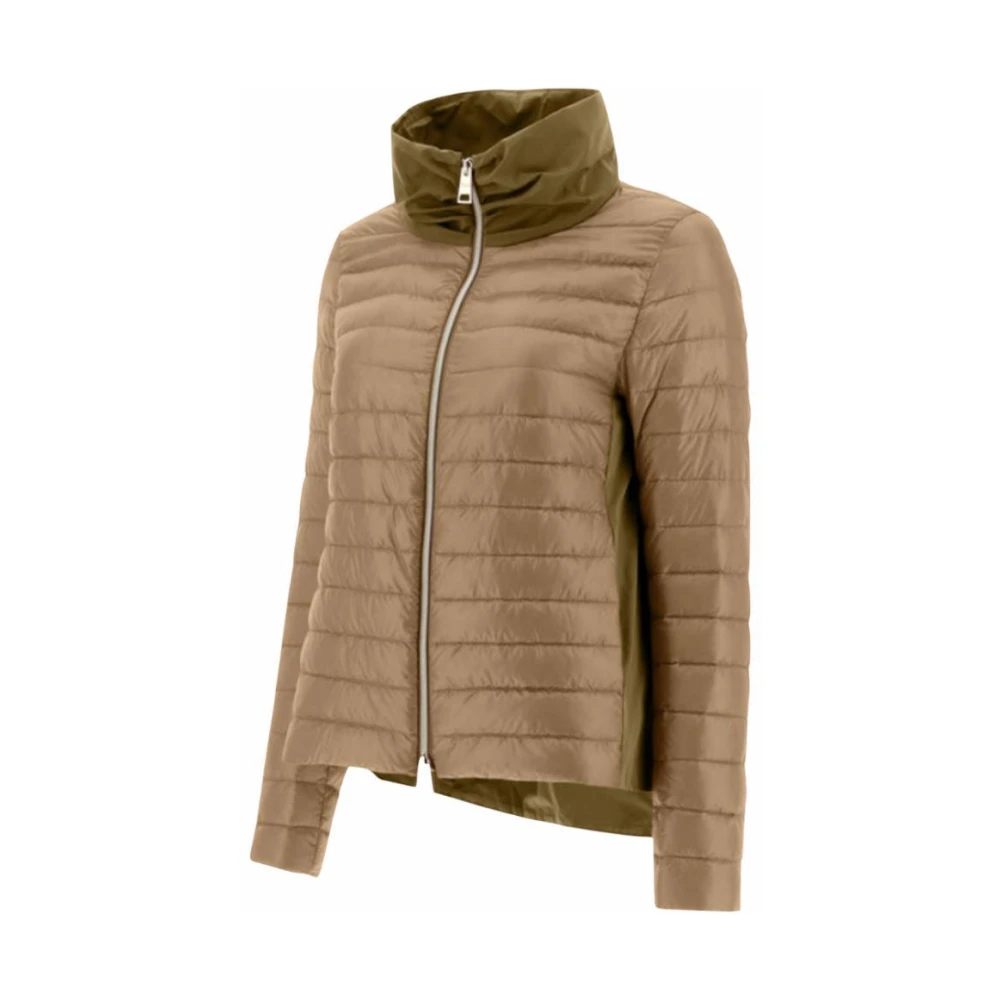 Herno Chic Bomberjack met hoge kraag Brown Dames