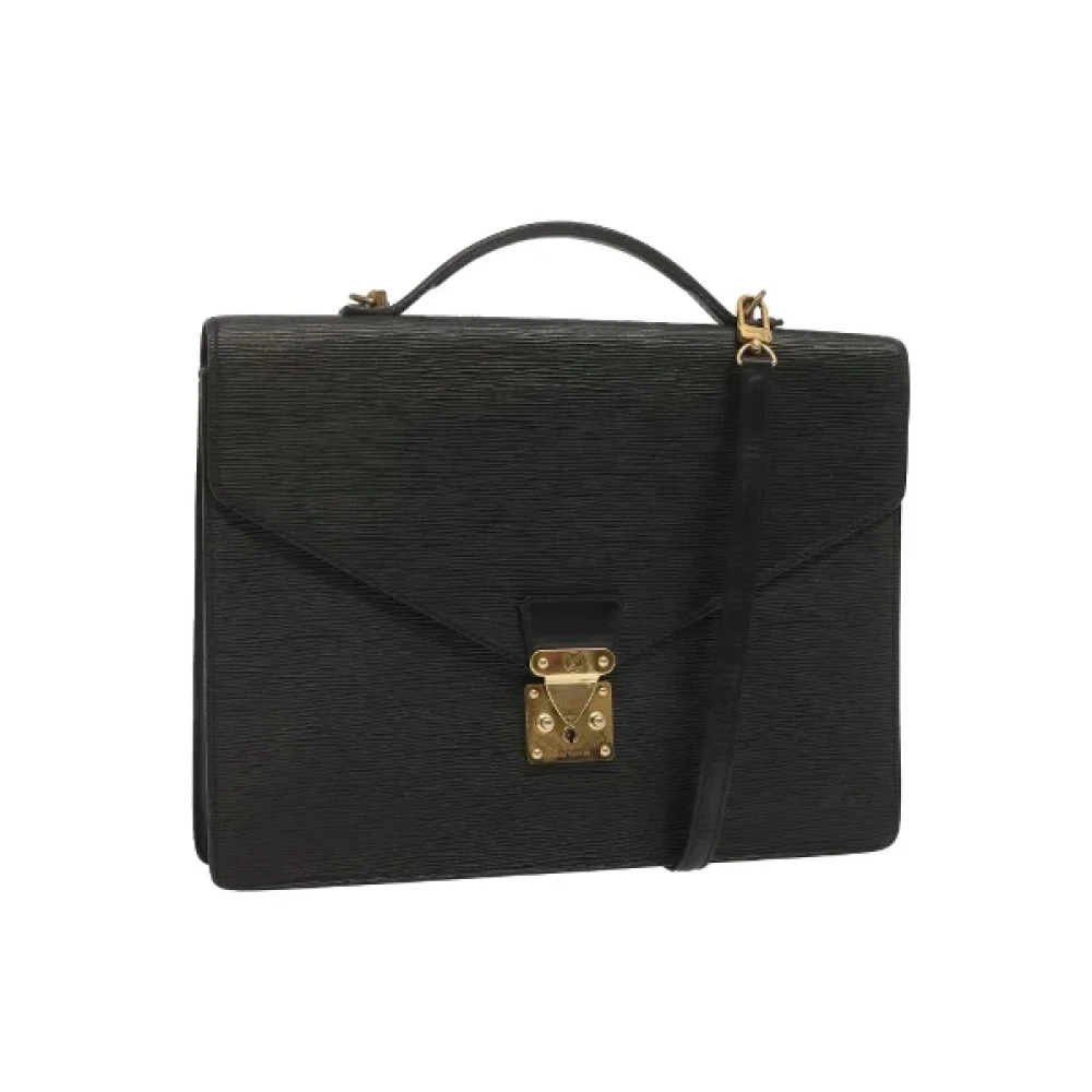 Louis Vuitton Vintage Pre-owned Leather louis-vuitton-bags Black Dames