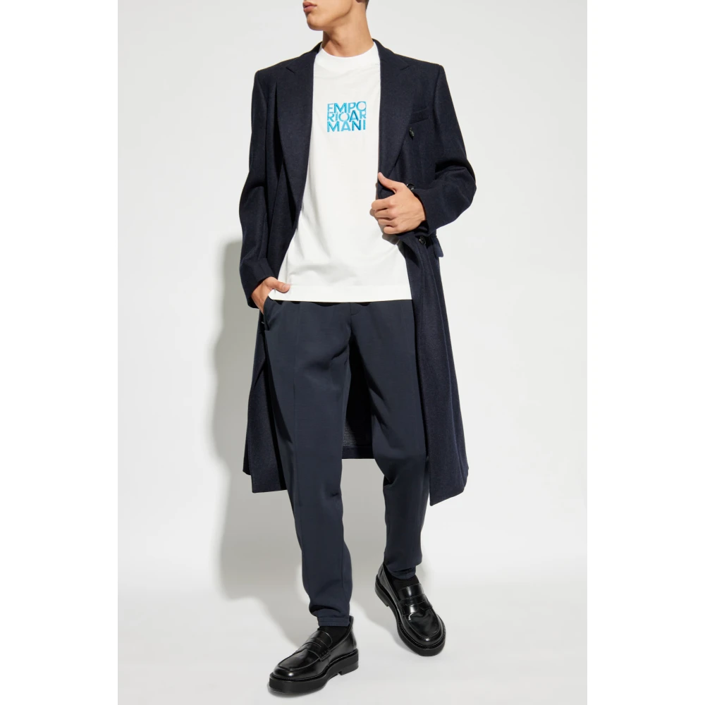 Emporio Armani Sweatpants Blue Heren