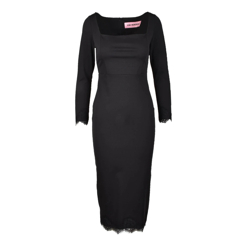 Pink Memories Elegante Jurk voor Vrouwen Black Dames