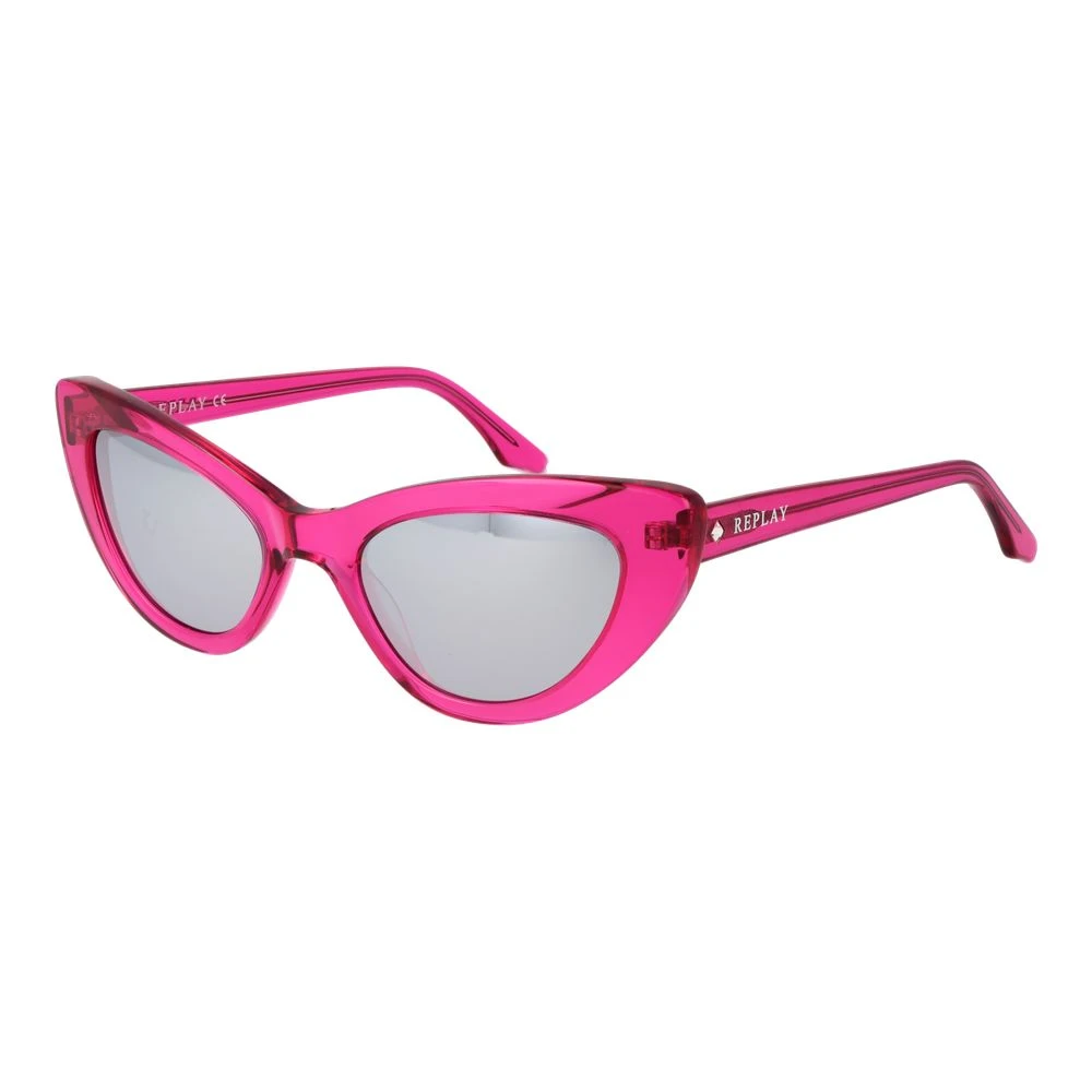 Replay Women's Pink Sunglasses, One Size, Cat Eye Sunglasses