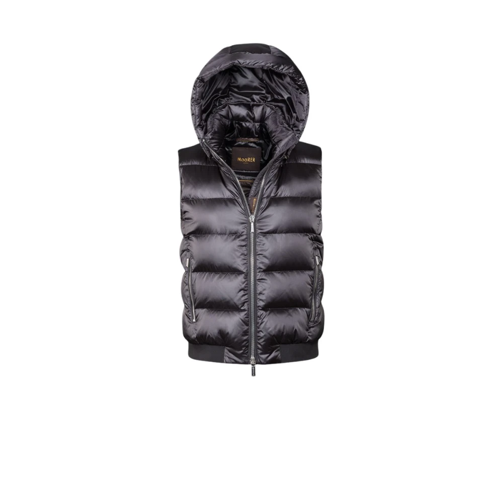 Moorer Women's Black Waistcoats, Xs, Layre Hc Vest