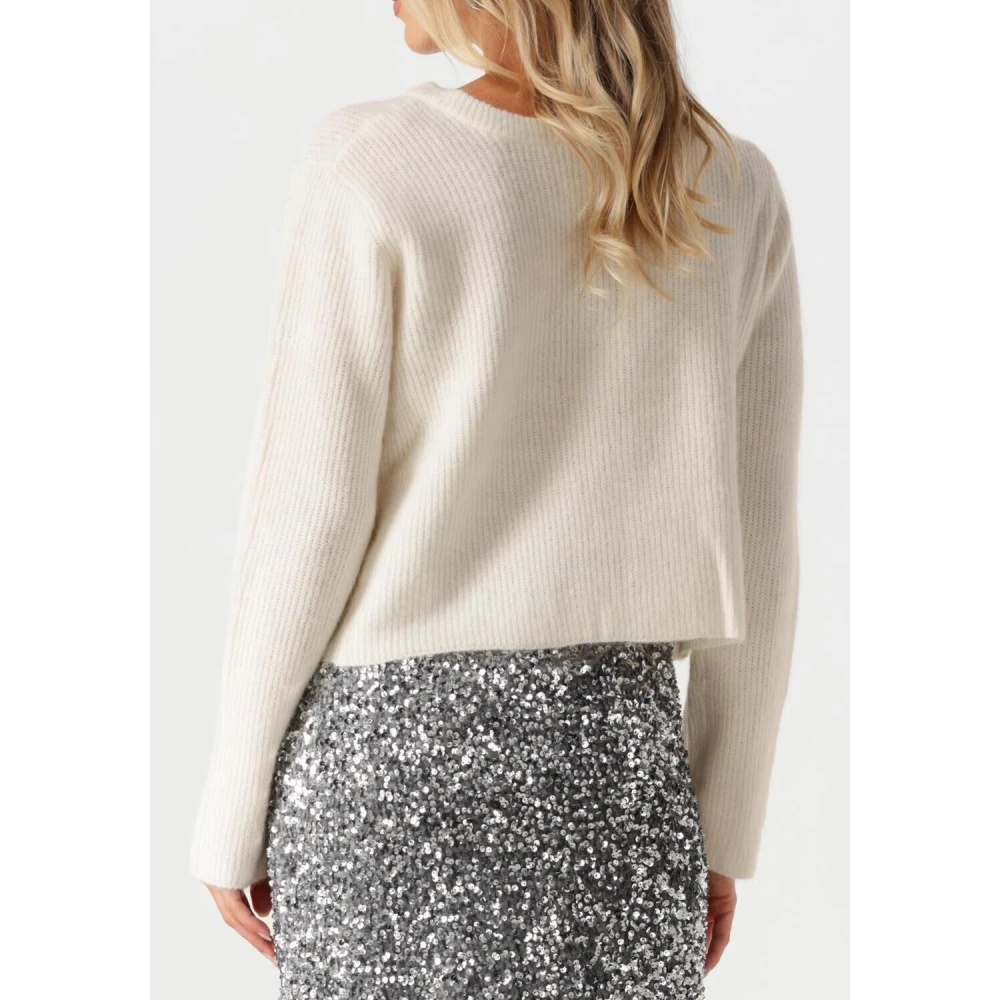 Object Witte Strik Cardigan White Dames