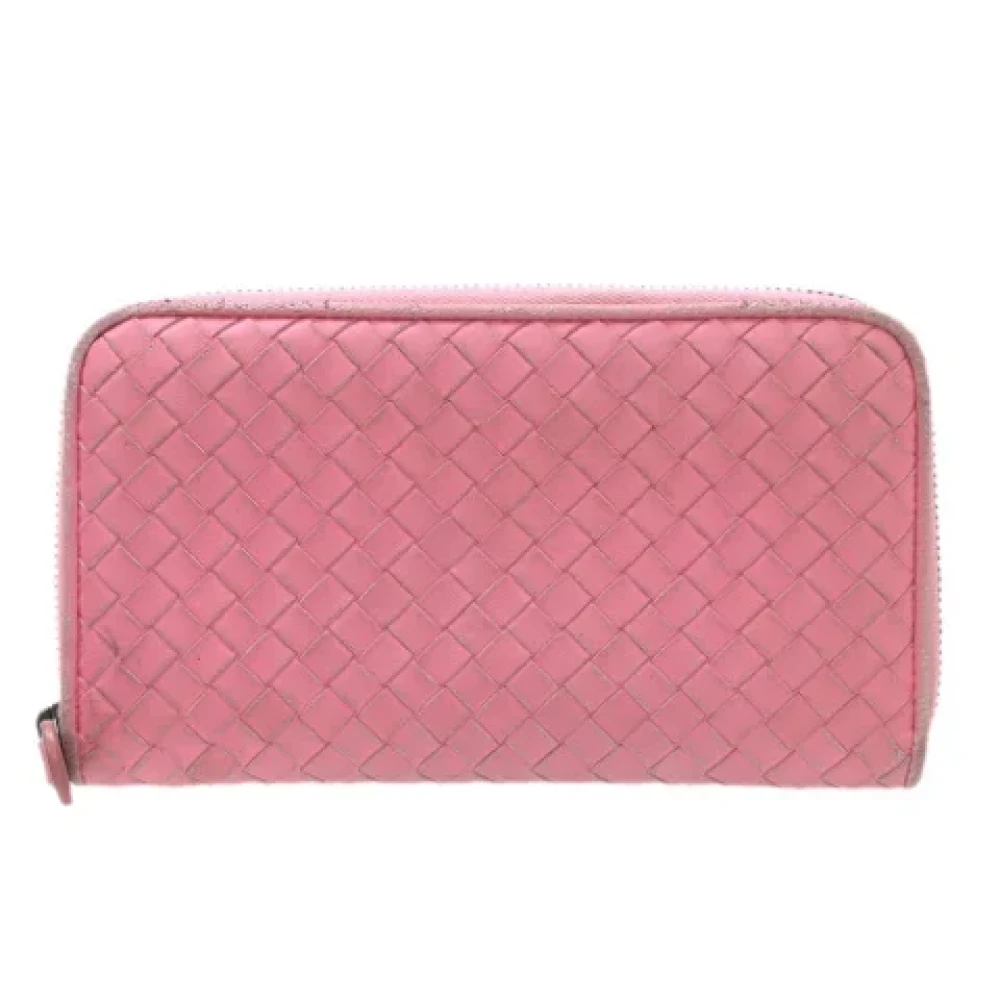 Bottega Veneta Vintage Pre-owned Fabric wallets Pink Dames