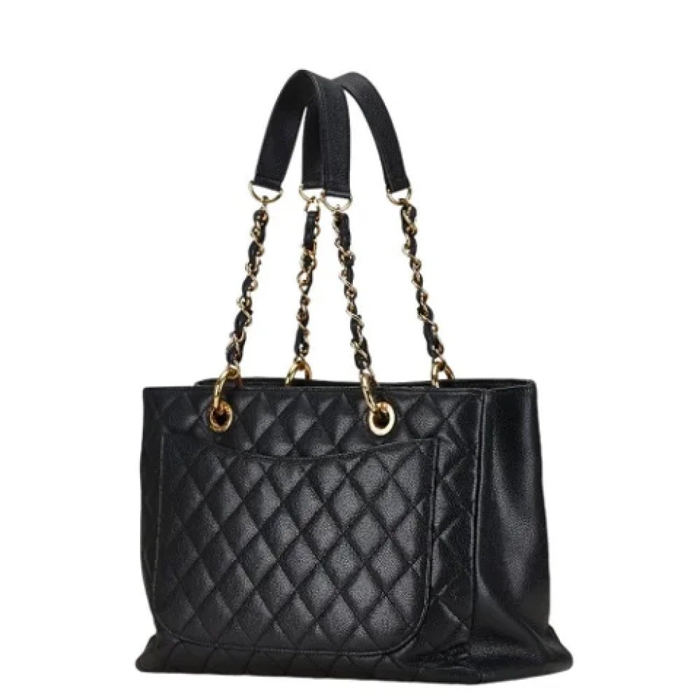 Chanel Vintage Pre-owned Leather shoulder-bags Black Dames