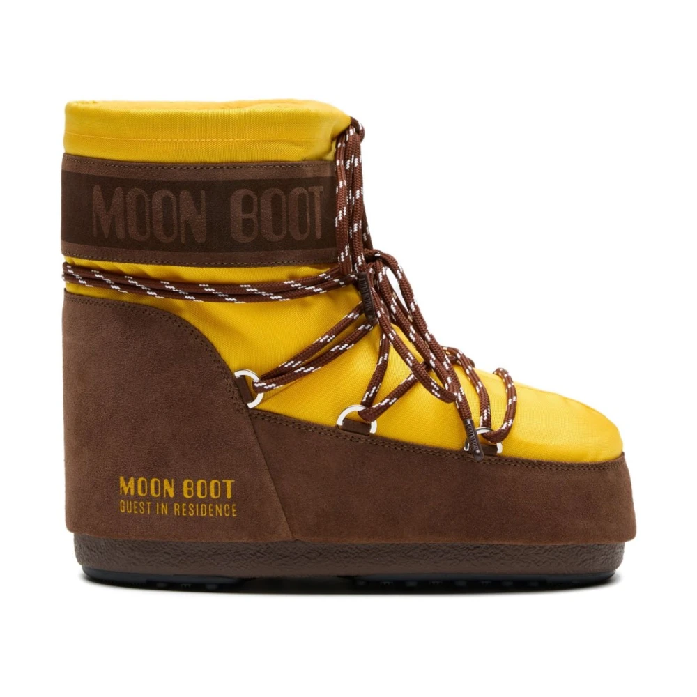 Moon Boot Women's Yellow Winter Boots, 3 Uk, Icon Low Boot