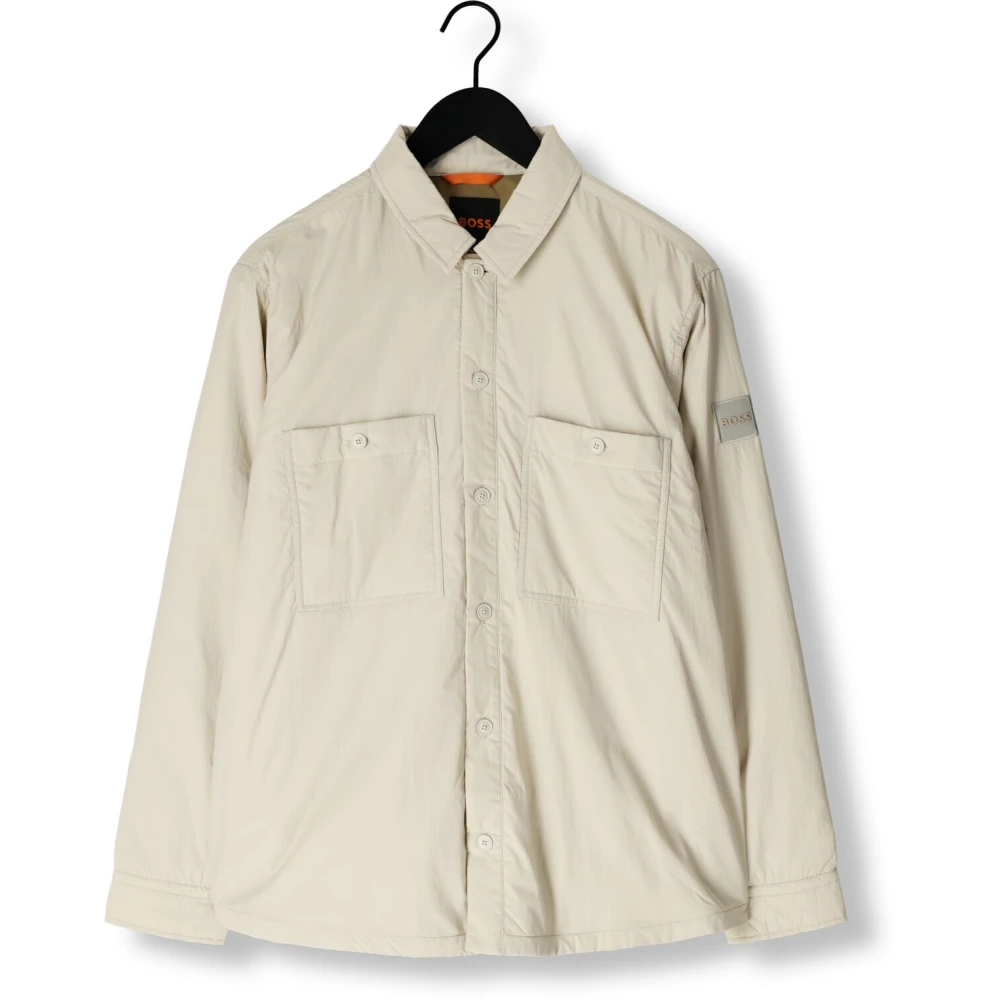 Boss Orange Veelzijdige Locky Overshirt in Beige Heren