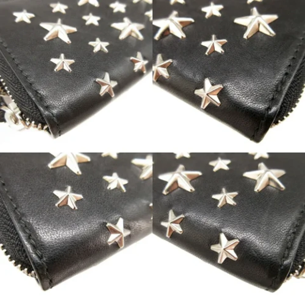 Jimmy Choo Pre-owned Leather wallets Black Dames