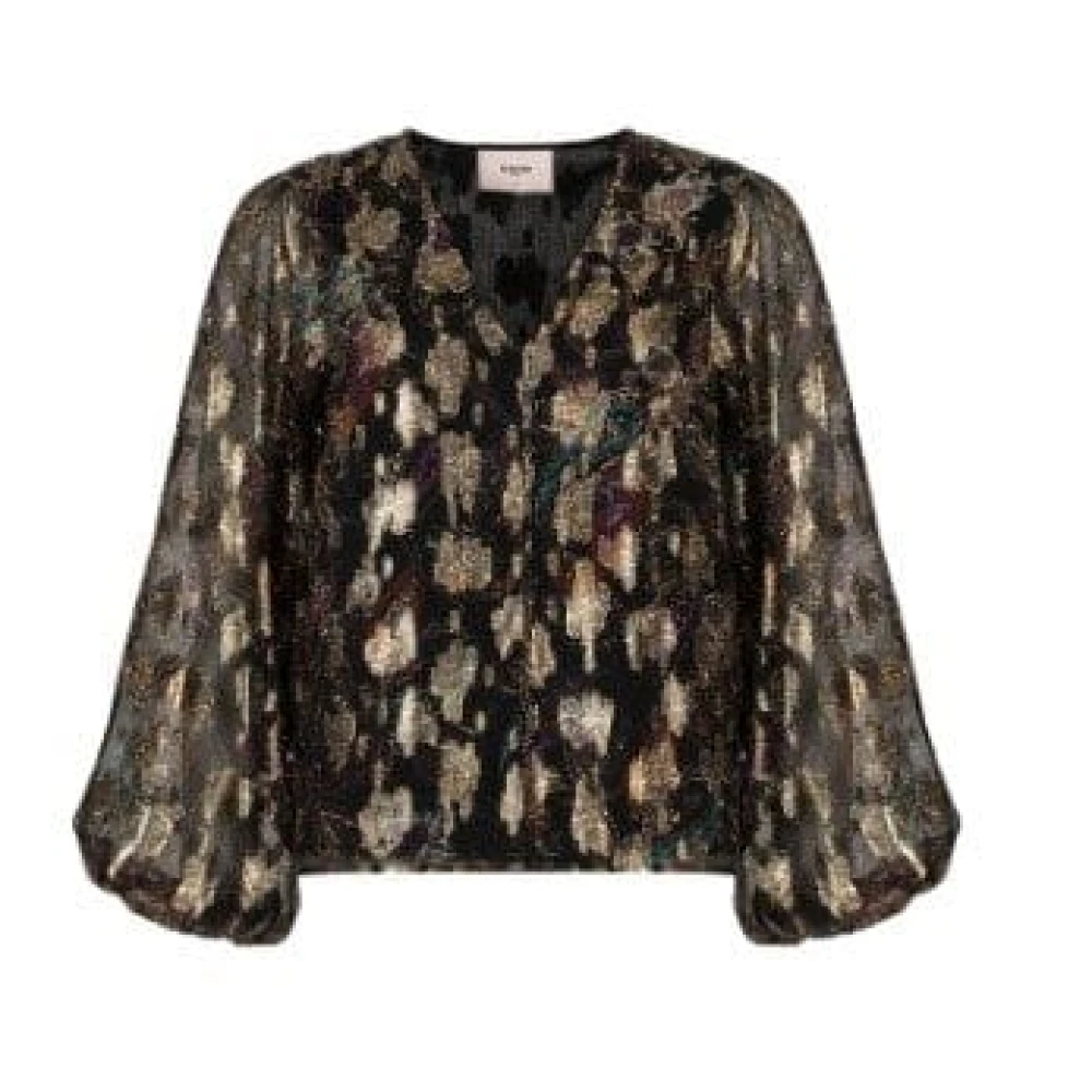 Freebird Paisley Blouse met Lurex Details Multicolor Dames