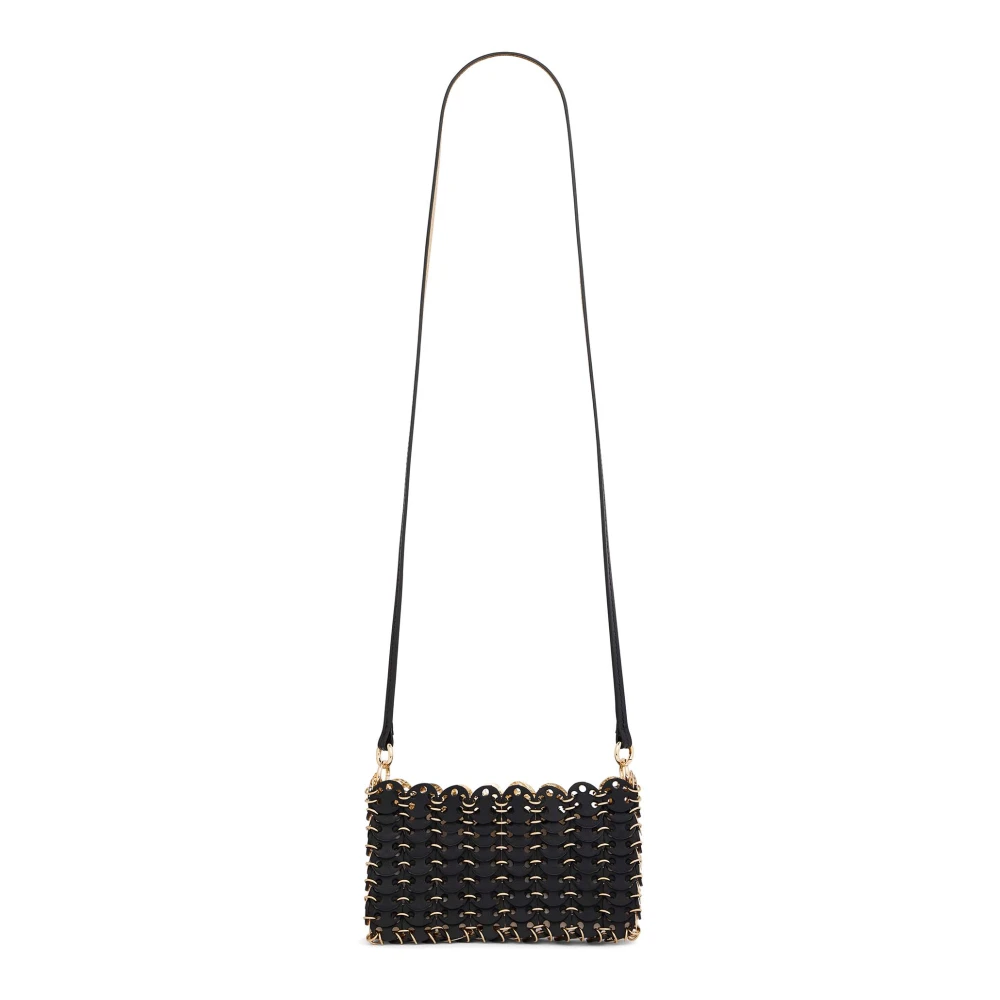 Rabanne Women's Black/Gold And Leather Shoulder Bag