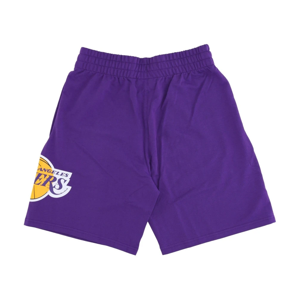 new era Lakers Team Logo Shorts Paars Purple Heren
