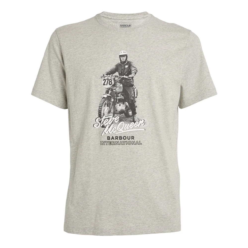 Barbour Vintage-geïnspireerd Albie T-Shirt Gray Heren