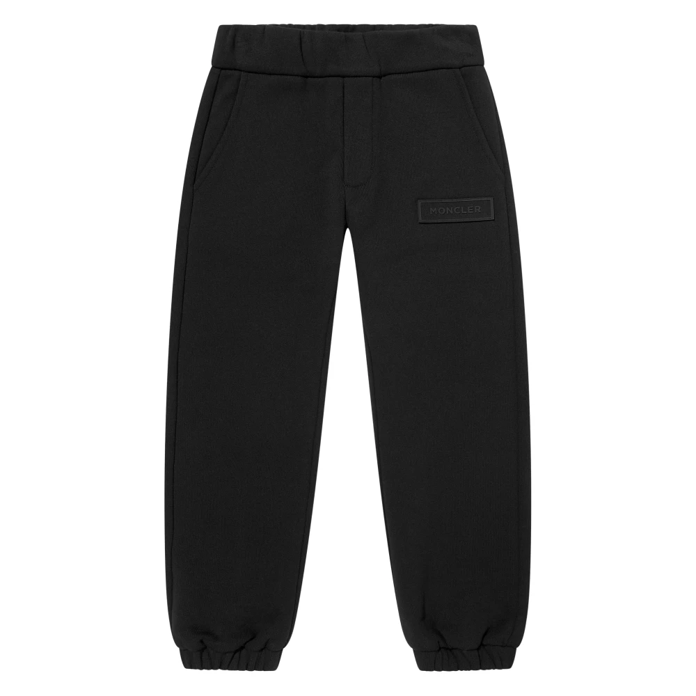 Moncler Boys Black Sweatpants, 4 Y, Logo Joggers