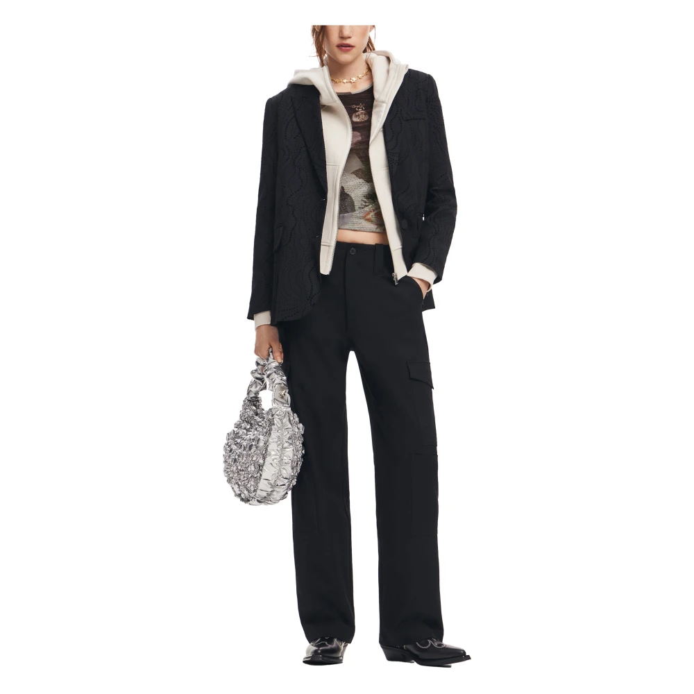 Desigual Damesbroek Herfst Winter Collectie Black Dames