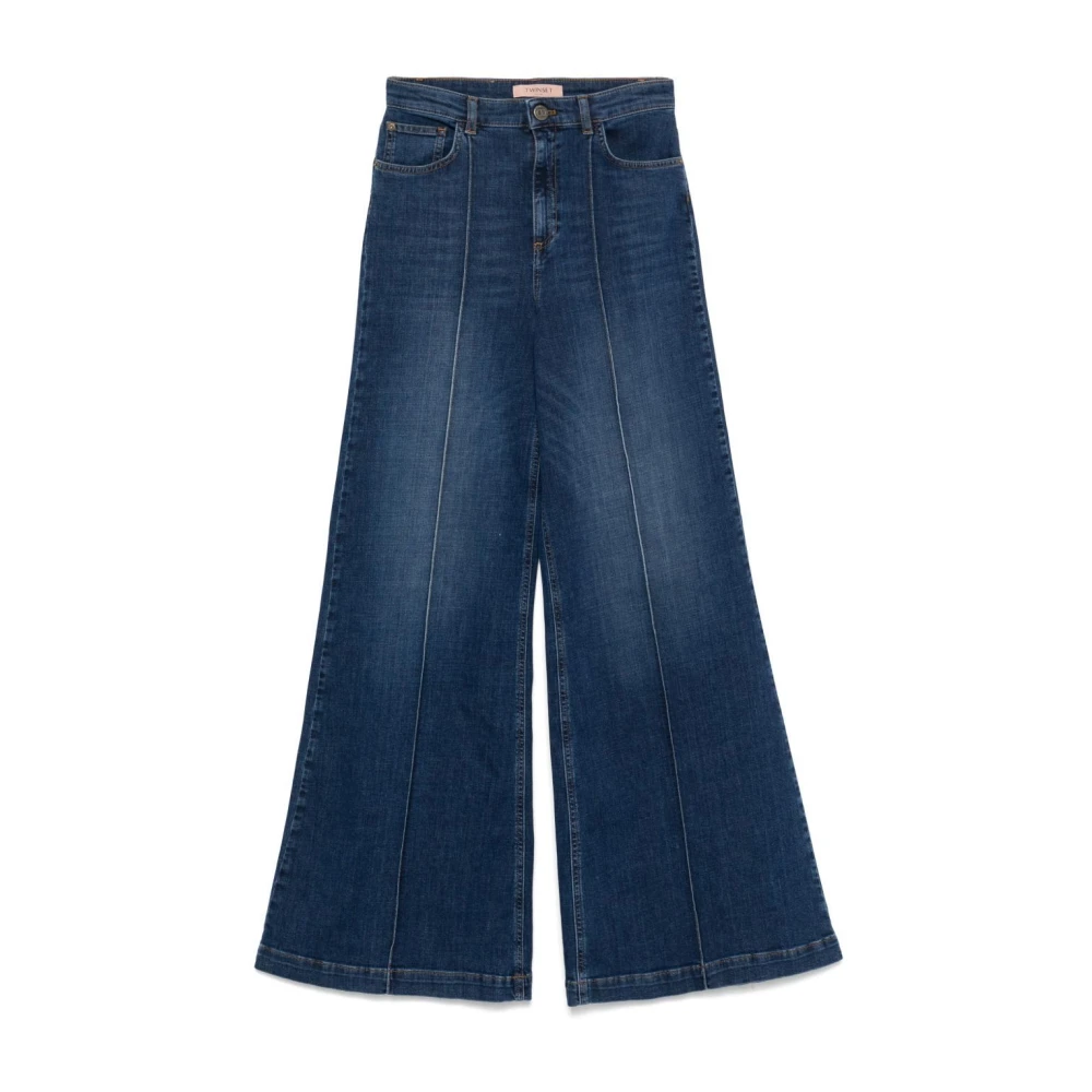 Twinset Stijlvol Denim Set Blue Dames