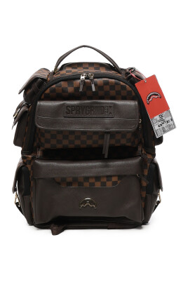 brown-backpack-with-multiple-pockets