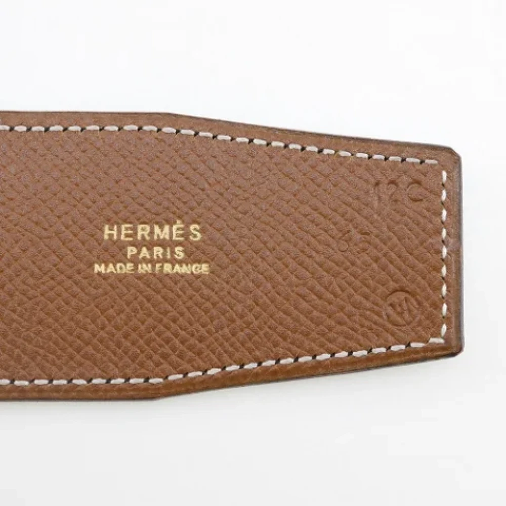 Hermès Vintage Pre-owned Leather belts Black Dames