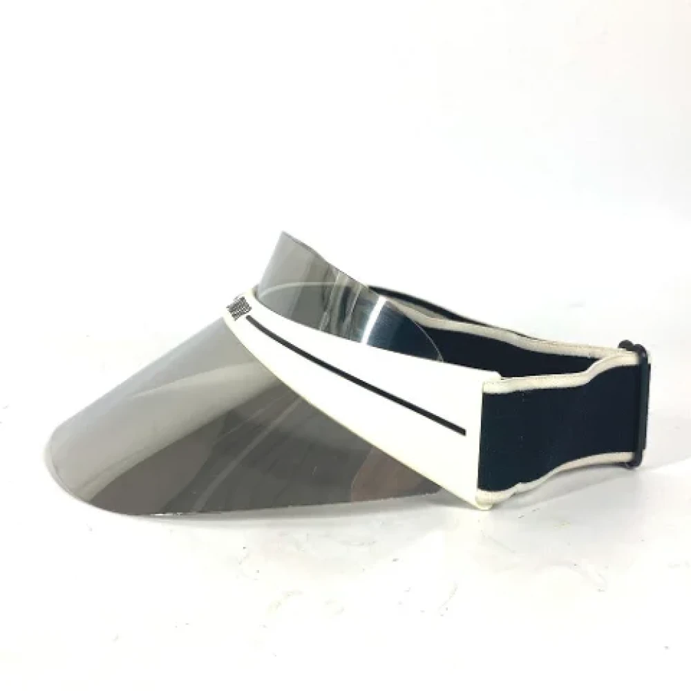 Dior Vintage Pre-owned Plastic hats White Dames