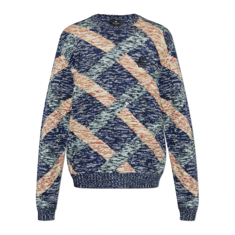 ETRO Gebreide trui met patroon Multicolor Heren