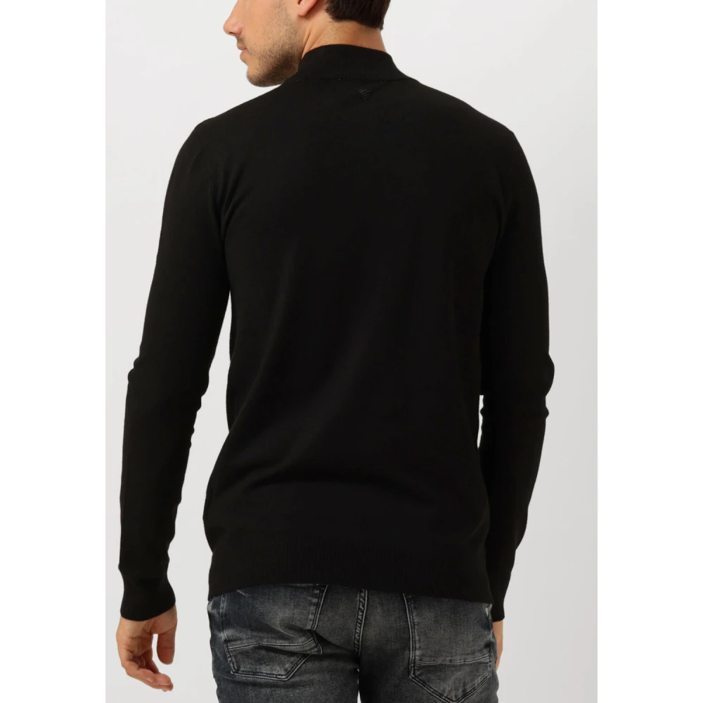 Pure Path Mockneck Sweater voor Heren Black Heren