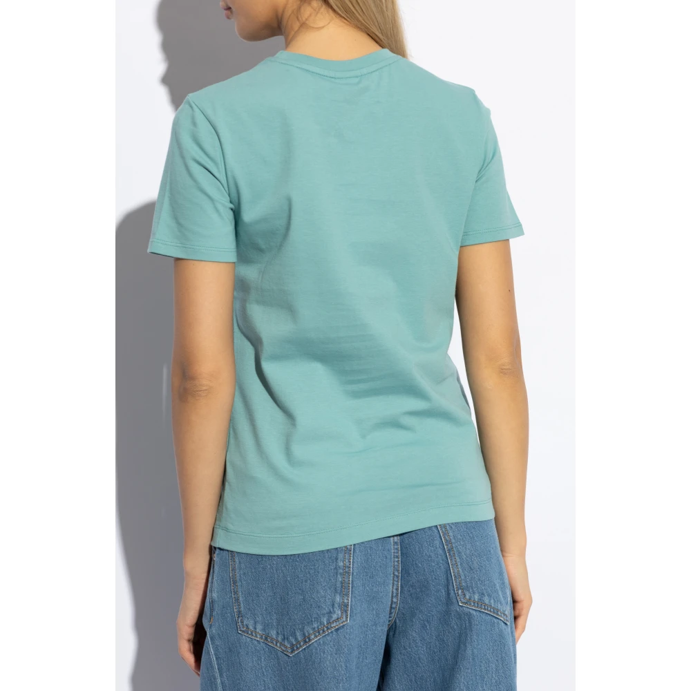 PS By Paul Smith T-shirt met een patch Blue Dames