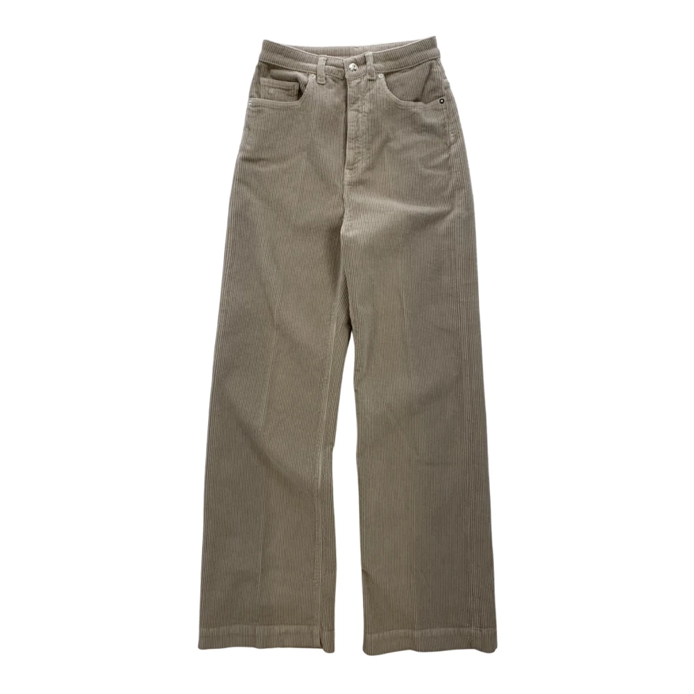 Nine In The Morning Wide Trousers Brown Dames