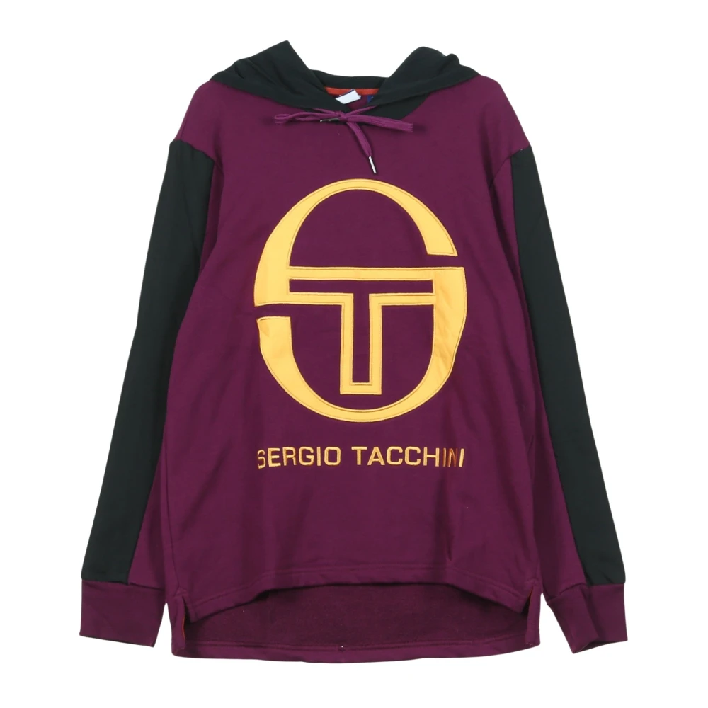 Sergio Tacchini Paars Zwart Heren Hoodie Purple Heren