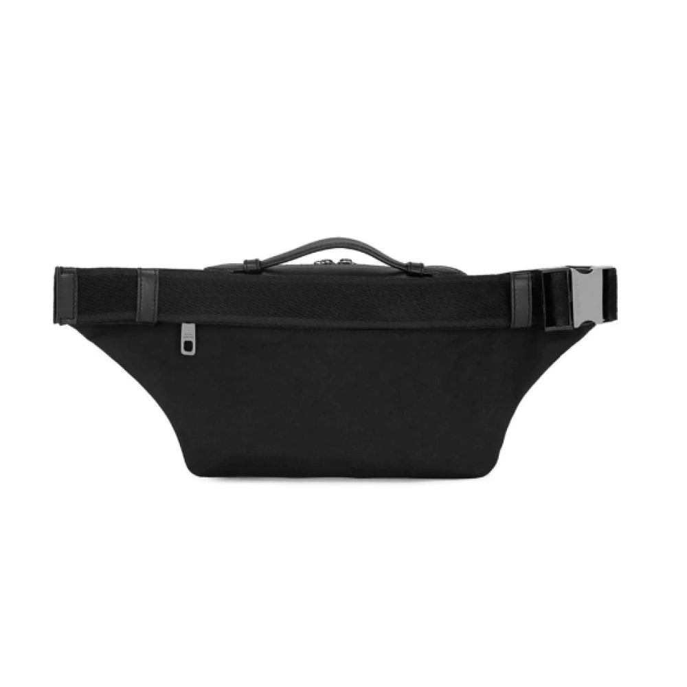 Dolce & Gabbana Zwarte Logo-Tag Heuptas met Zijvak Black Heren