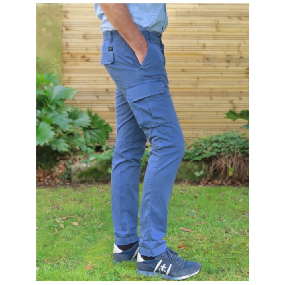 Mason's Chile Cargo Extra Slim Broek Blue Heren