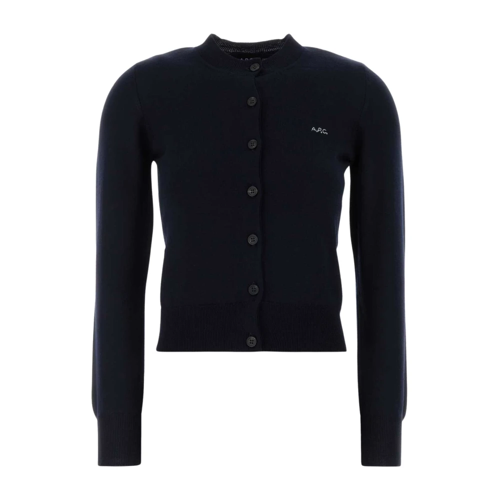 A.p.c. Women's Blue Cardigan - Cardigans - Xs - Knitwear