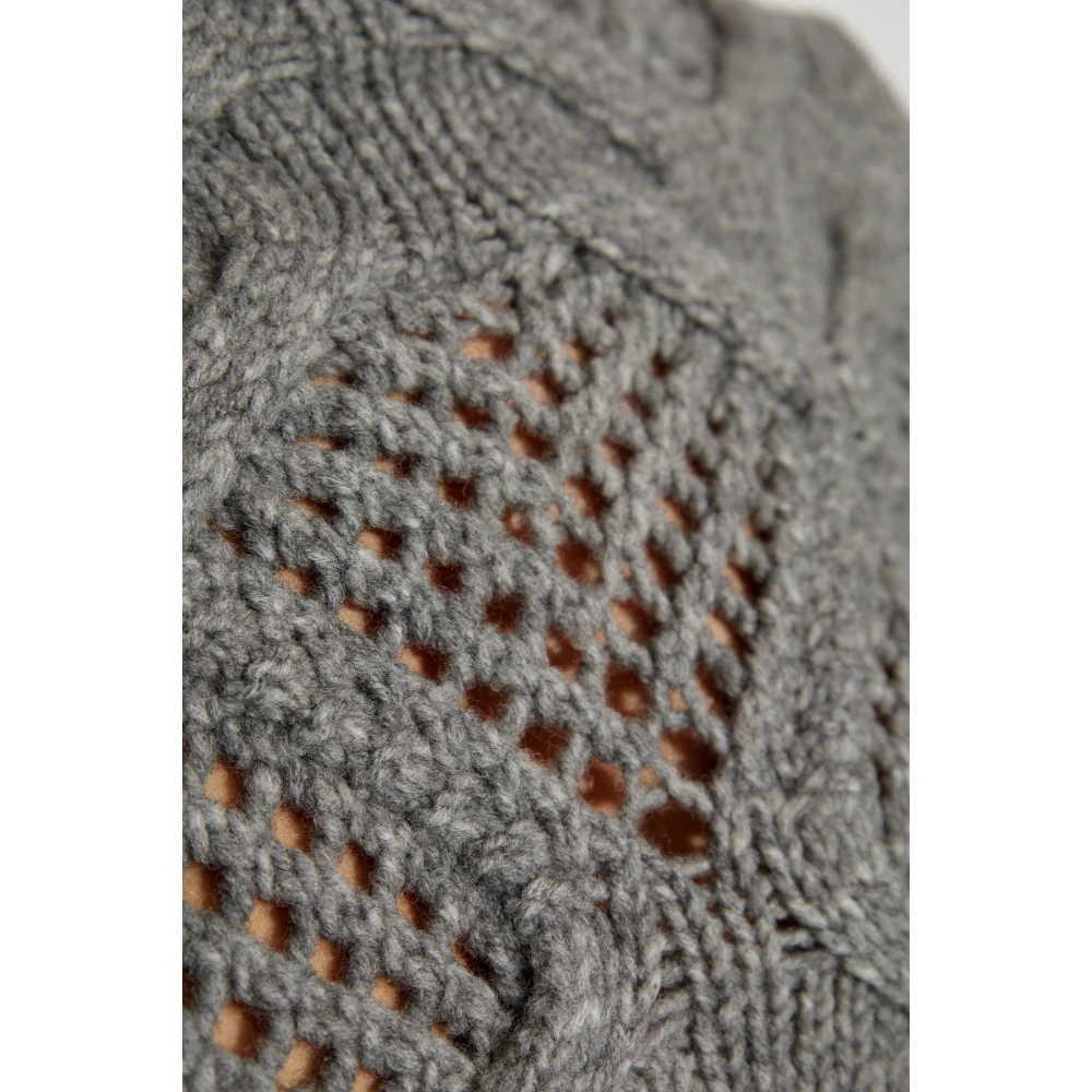 SPORTMAX Gevlochten trui Gray Dames