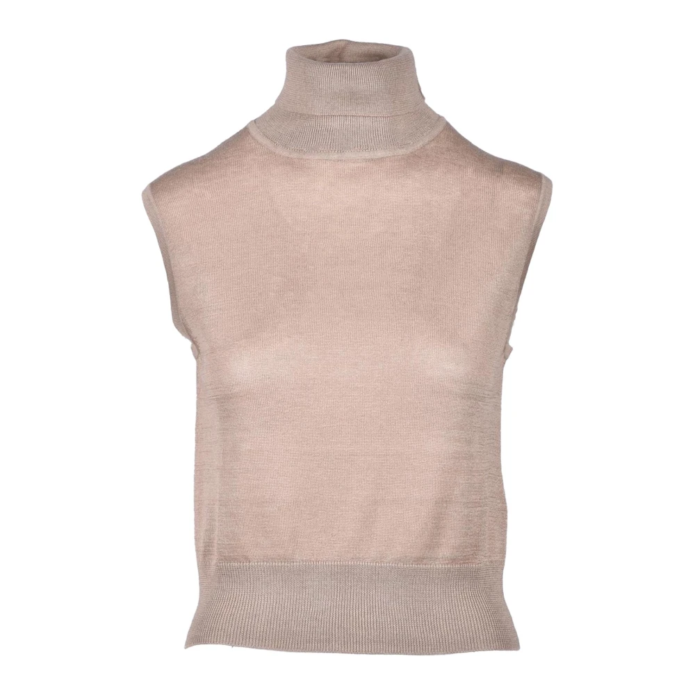 Wild Cashmere Zijde Kasjmier Trui Beige Dames
