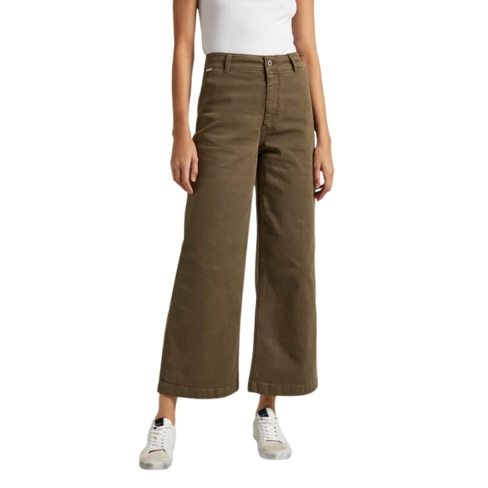 Pepe Jeans Vida Culotte Byxor Green, Dam