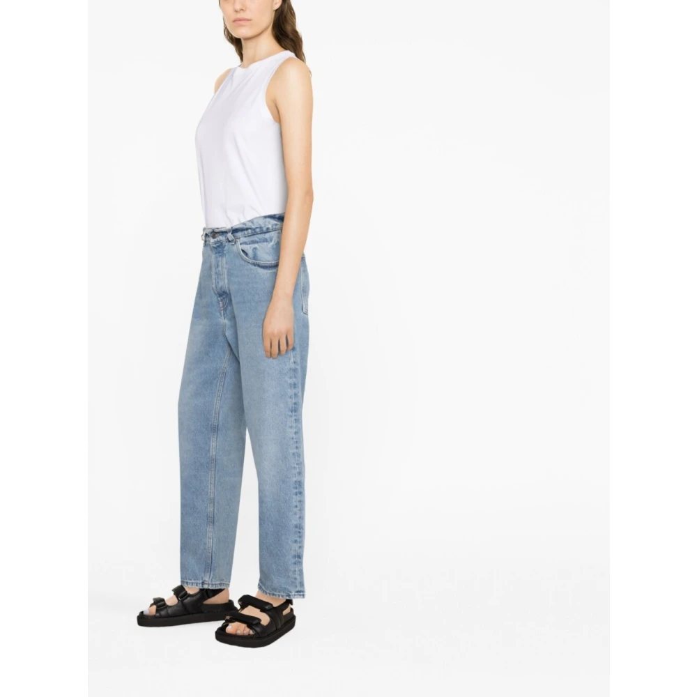 Armarium Blauwe Straight-Leg Jeans Blue Dames