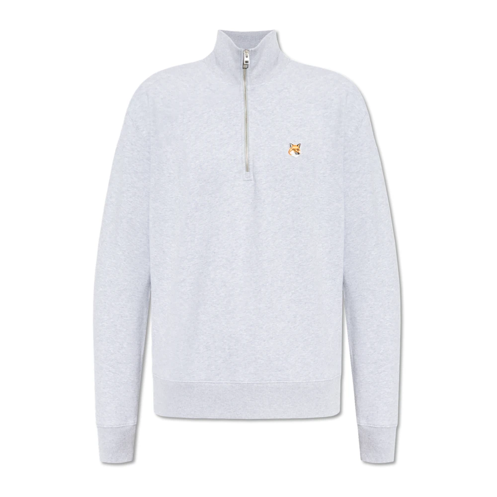Maison Kitsuné Sweatshirt met ritssluiting Gray Heren